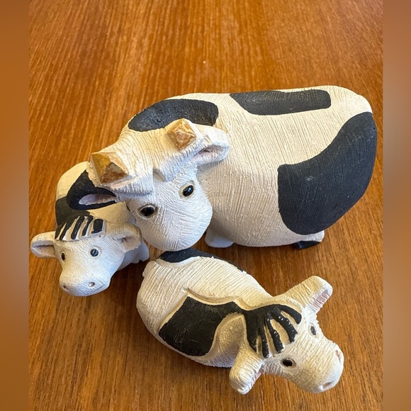 Artisania rinconada figurine Cow Family 3 Pieces Retired - Picture 2 of 9